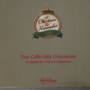 A CHRISTMAS TO REMEMBER 1999-2 COLLECTIBLE MICKEY MOUSE ORNAMENTS